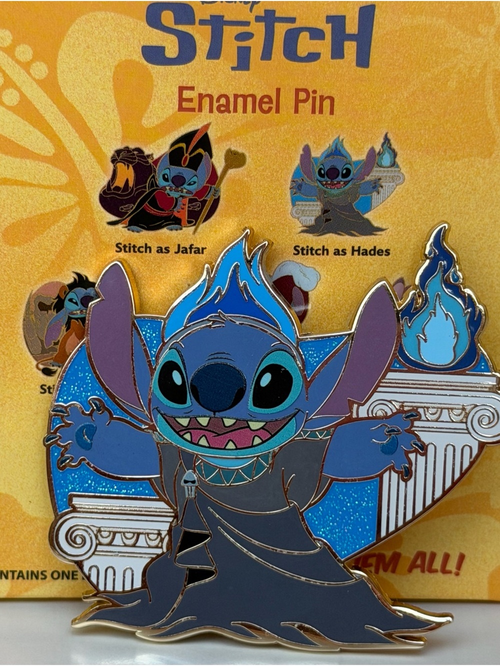 PALM Disney Stitch as Hades Jumbo Pin LE 300 Stitch in Costume w/ OG Box